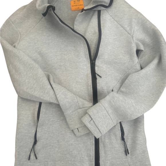 C9 BY CHAMPION VICTORY TECH FLEECE Grey/Black Zip up fleece jacket sweatshirt - Picture 4 of 6